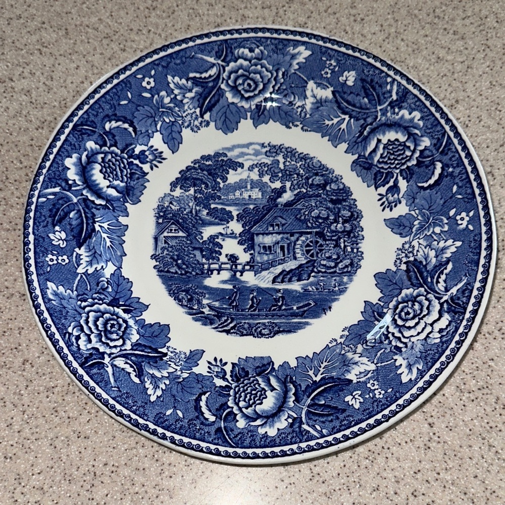 Vintage Arabia of Finland "Landscape Blue" Dinner Plate (Sininen maisema)